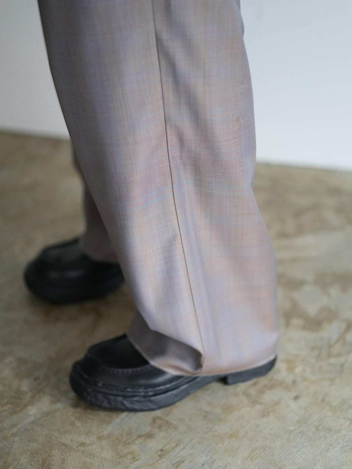 ULTRAWIDEPLEATED(BLUE & ORANGE CHECKED)