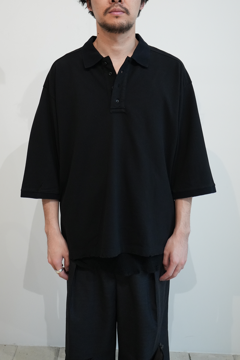 AGING POLO SHIRT(BLACK)