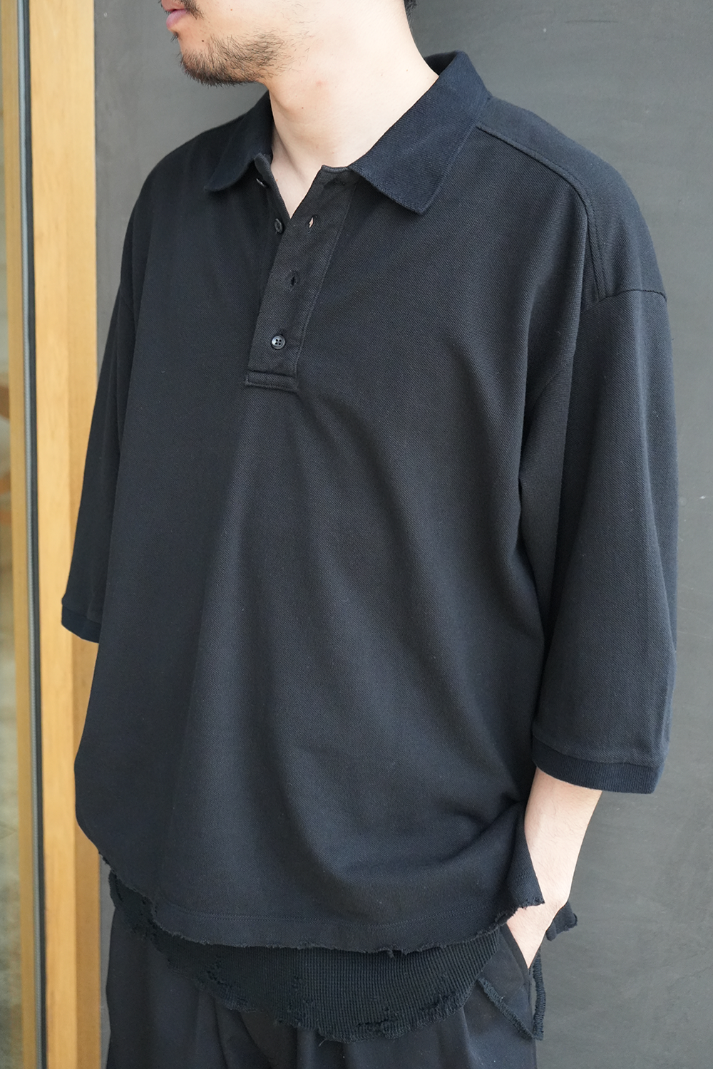 AGING POLO SHIRT(BLACK)