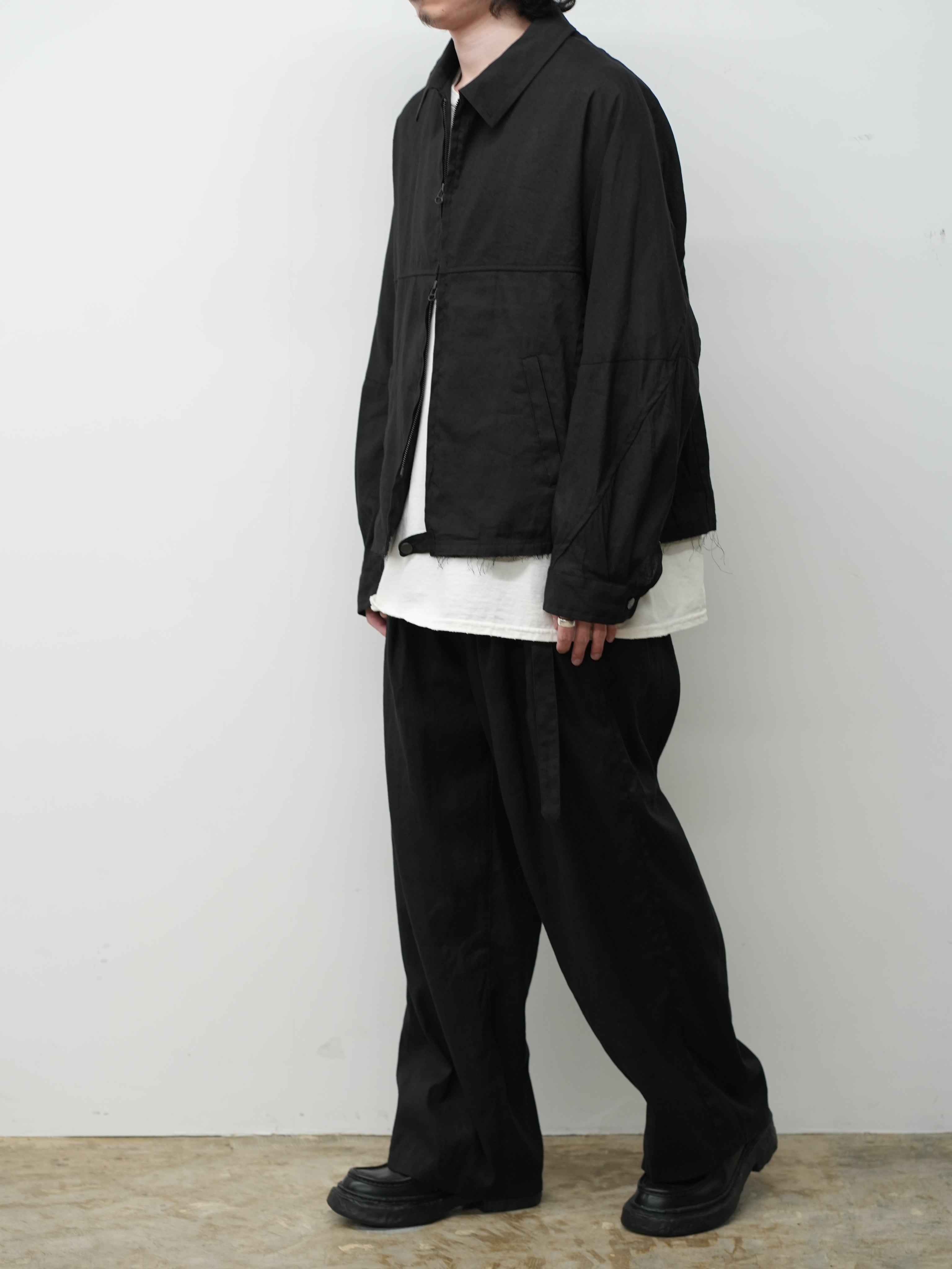 L/N ZIPUP SHIRT JACKET(BLACK)
