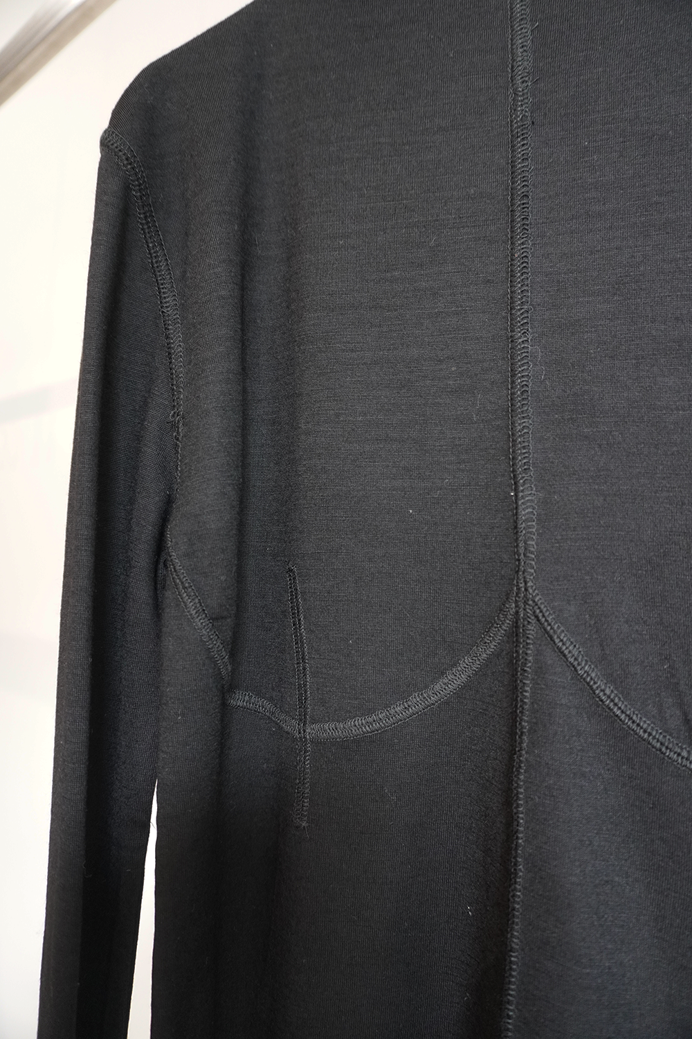 Washable Wool Corset Stitch Tops(Black)