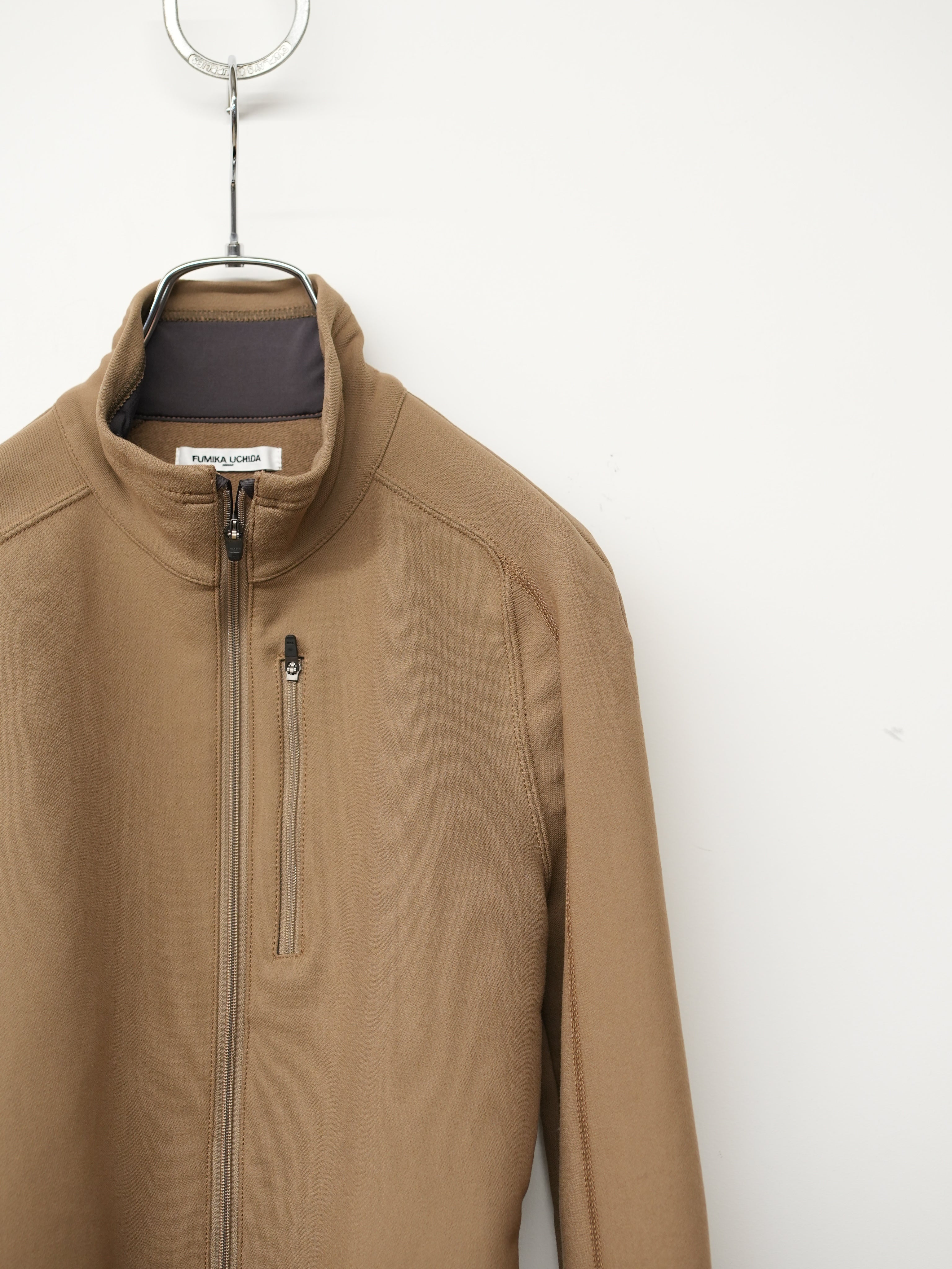 FRENCH TERRY HALF-ZIP BODYSUIT