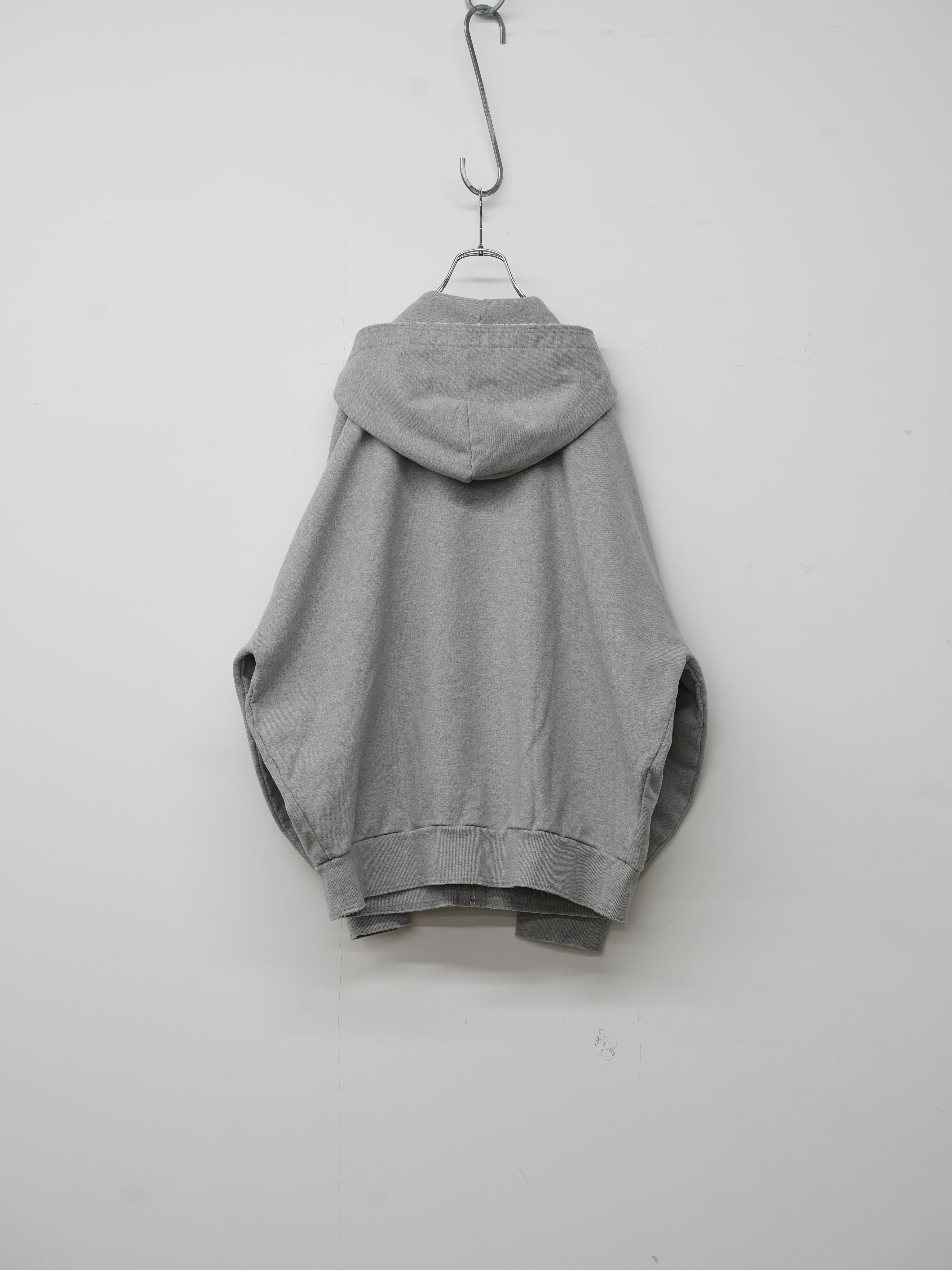 CUT OFF ZIP HOODIE