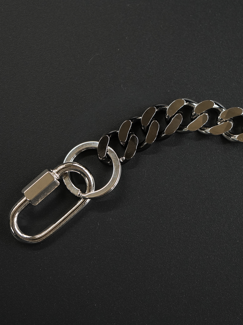 Signature Double Karabina Keychain Combination (Silver ×Black)