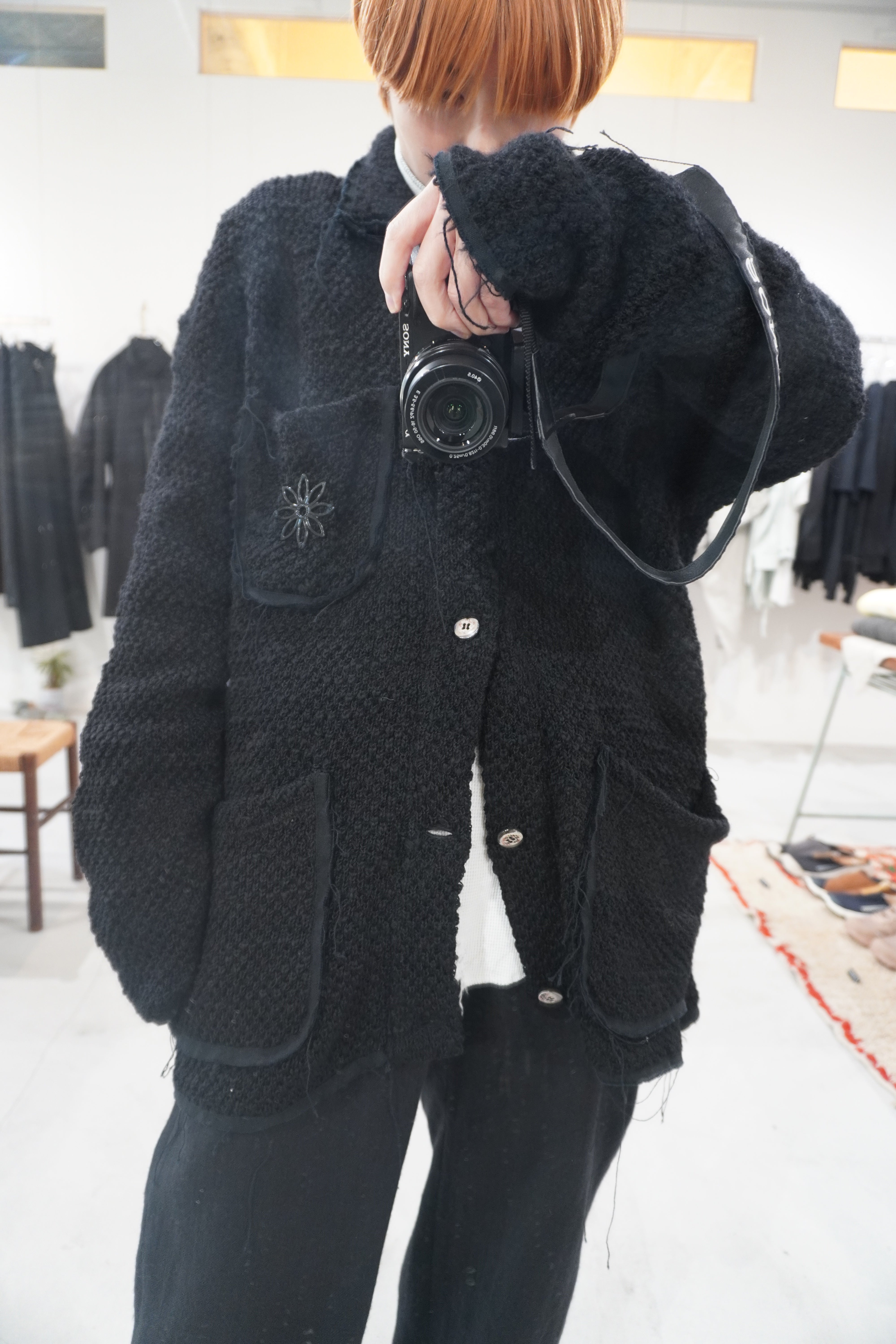 [50%OFF] Broken Knit Jacket