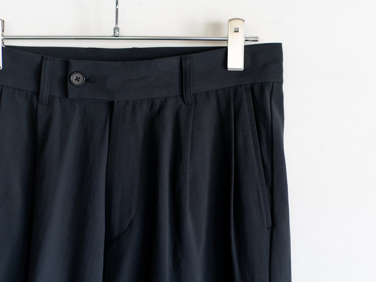 COTTON GABARDINE WIDE PANTS