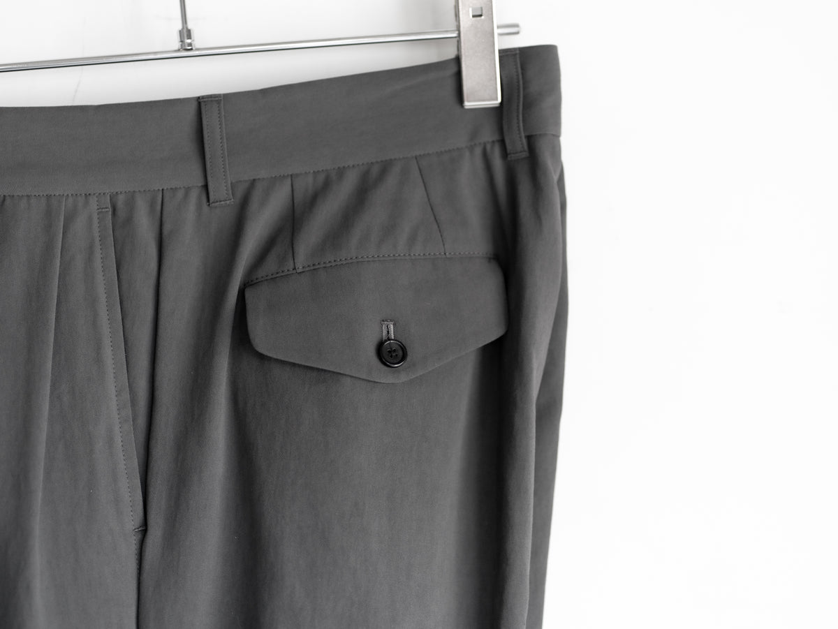 COTTON GABARDINE WIDE PANTS