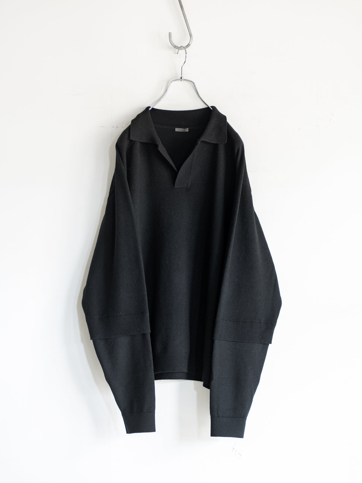LAYERD SLEEVE KNIT SKIPPER