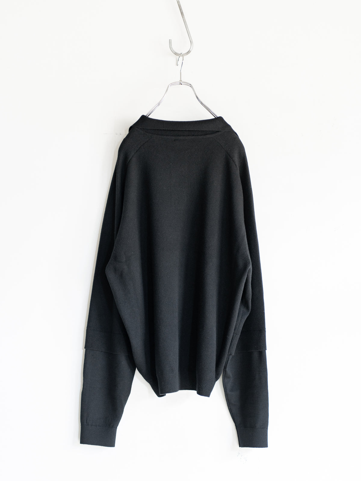 LAYERD SLEEVE KNIT SKIPPER
