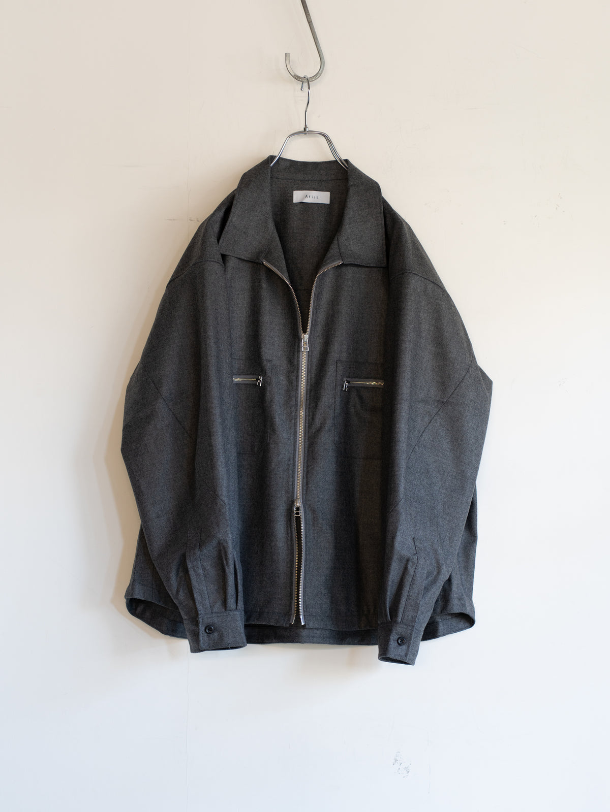 WOOL ZIP SHIRT