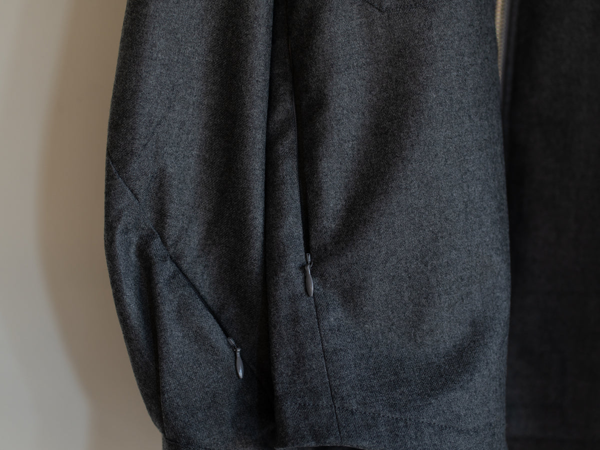 WOOL ZIP SHIRT