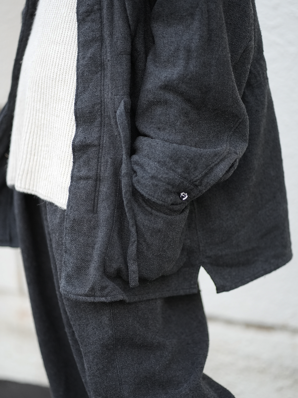 【ANCELLM/exclusive】PILLING SHIRT JACKET EX