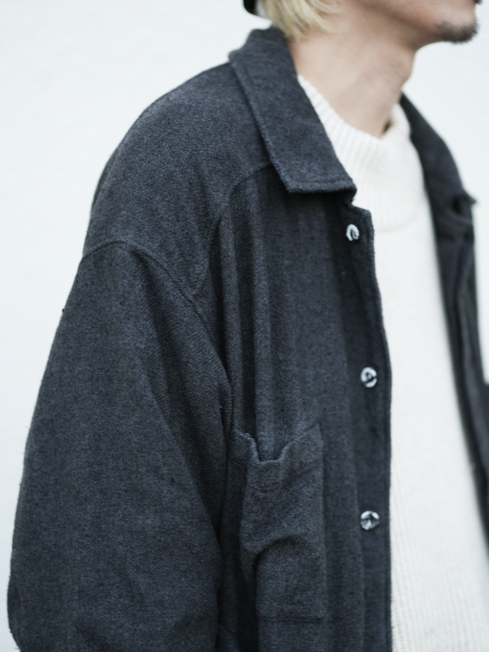 【ANCELLM/exclusive】PILLING SHIRT JACKET EX