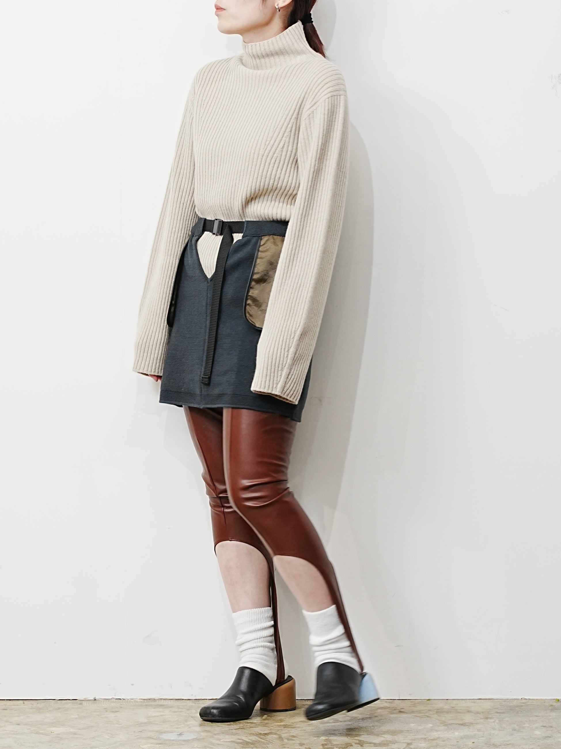 RIBBED TURTLE PULLOVER