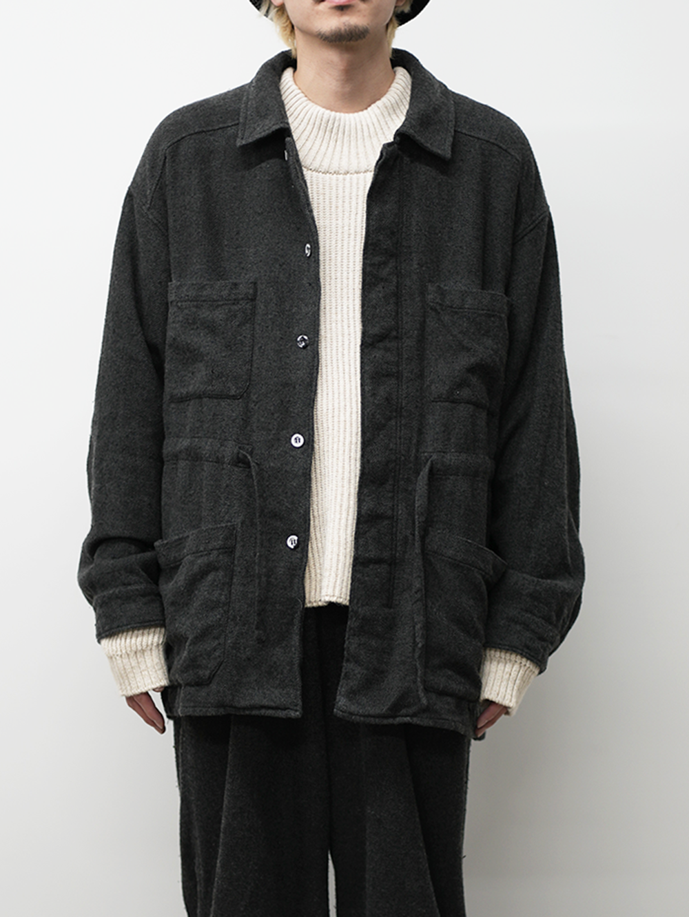 【ANCELLM/exclusive】PILLING SHIRT JACKET EX