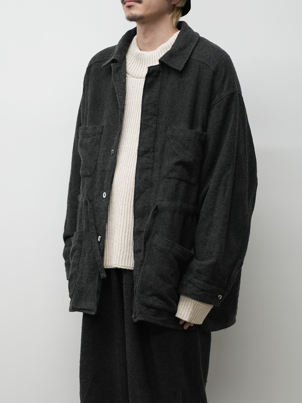 【ANCELLM/exclusive】PILLING SHIRT JACKET EX