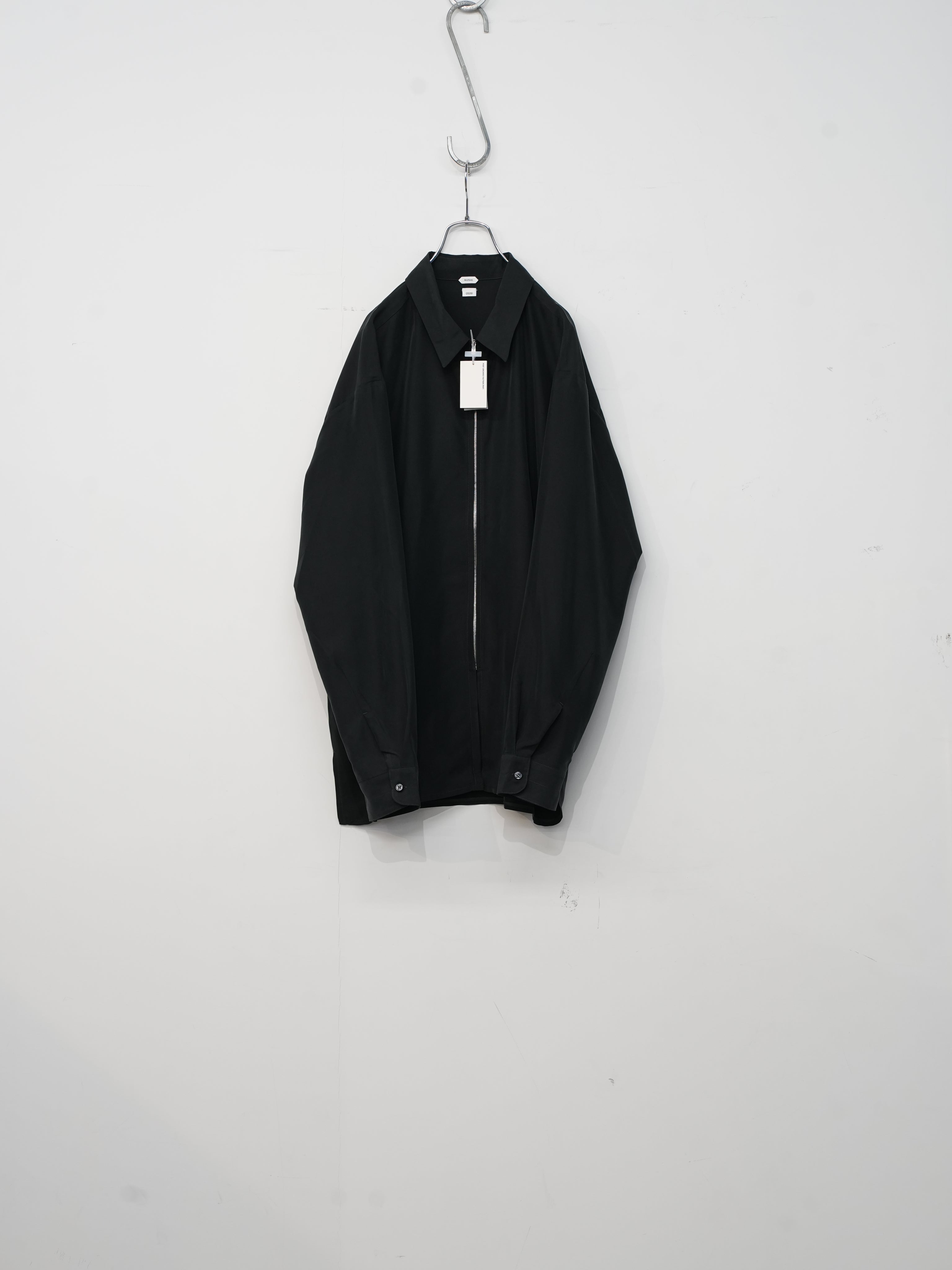 Zip Shirt (Archive) / BLACK RAYON