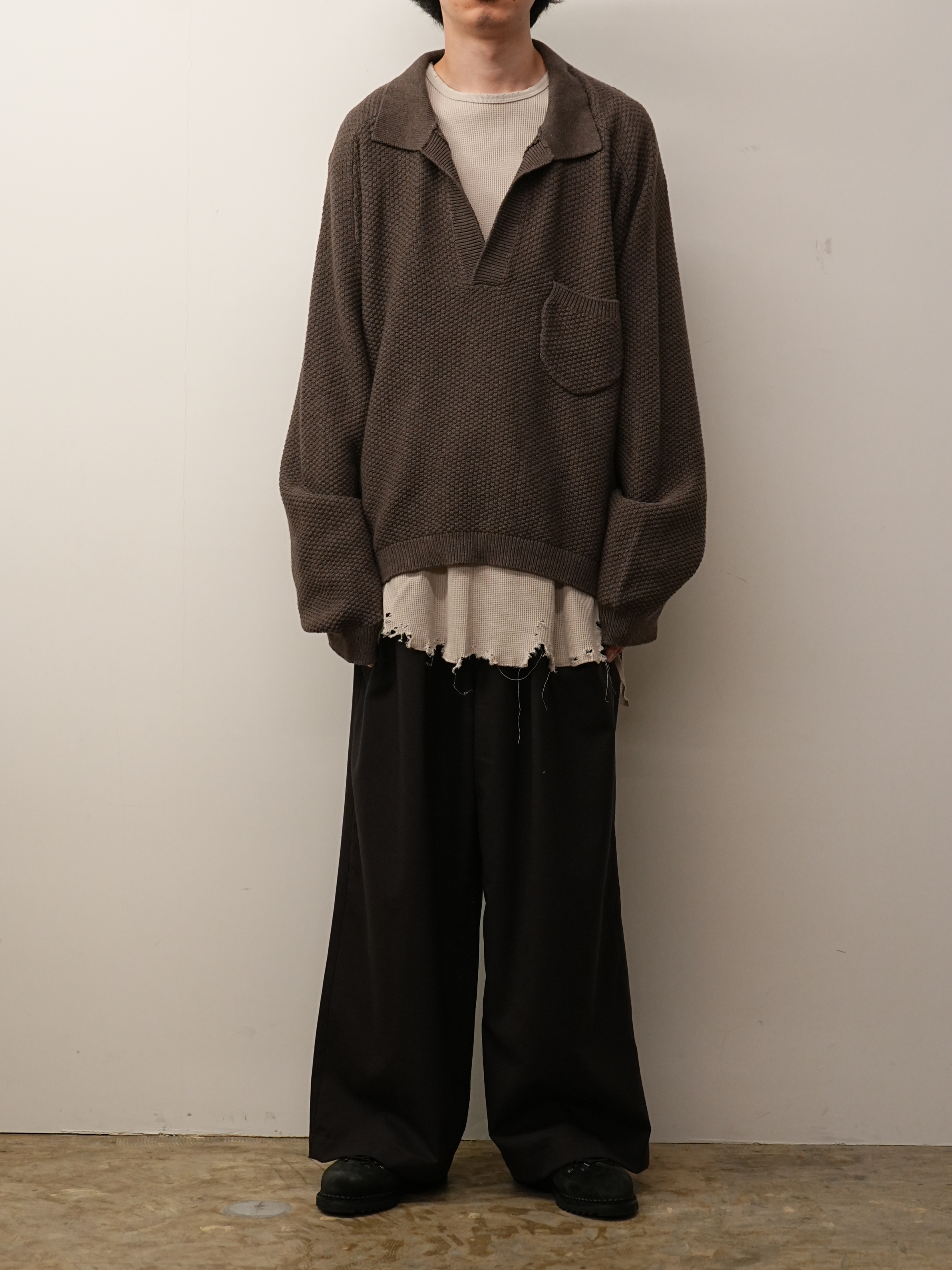 SKIPPER KNIT(BROWN)