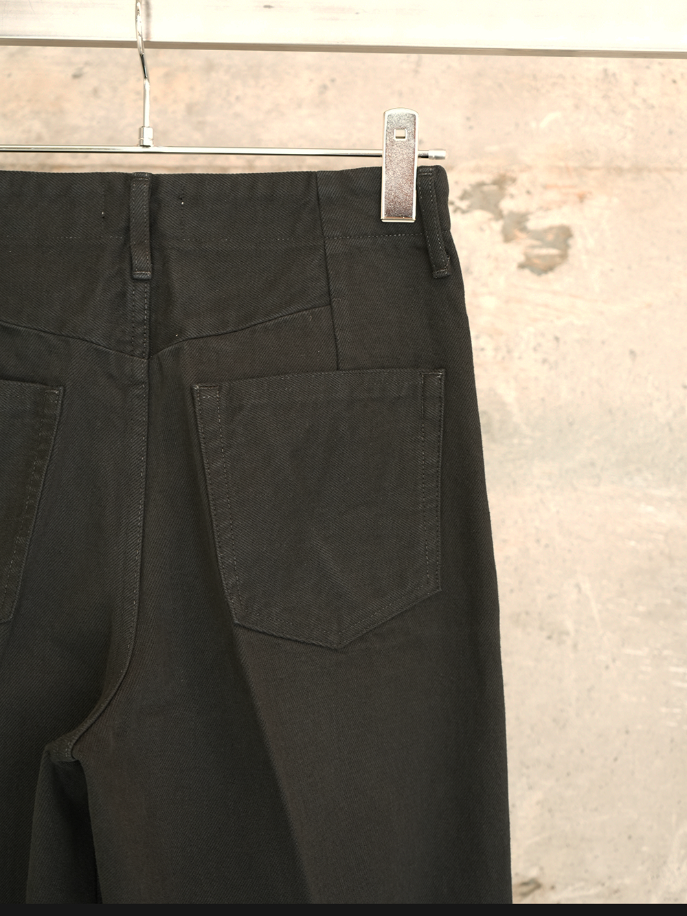 THE JEAN TROUSERS(OVERDYE BLACK)