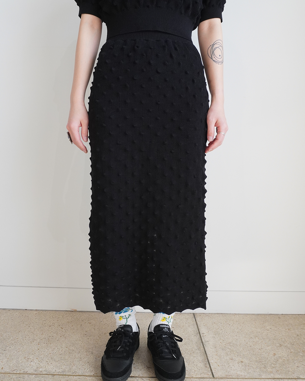 durian long skirt(black)