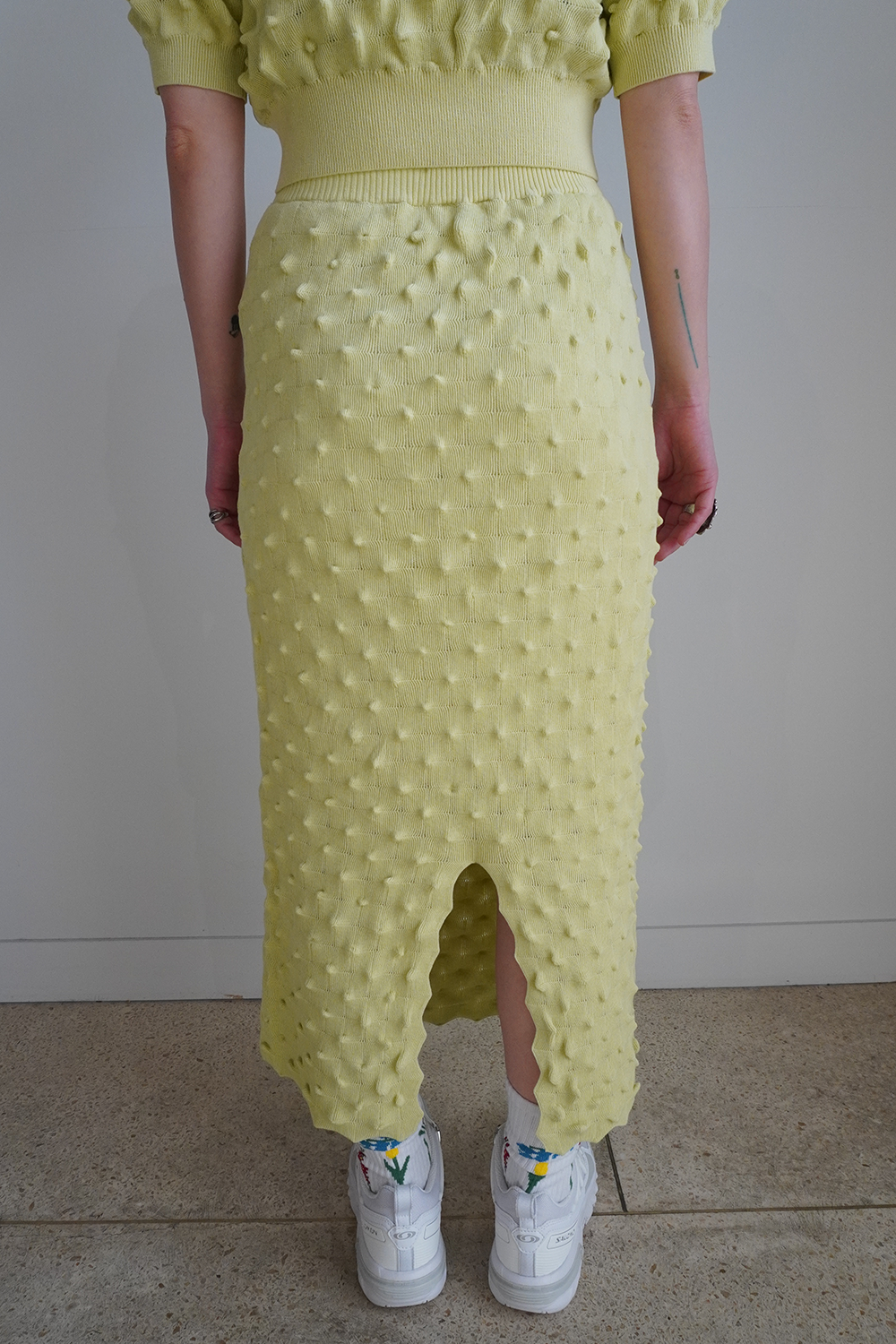 durian long skirt(pistachio)