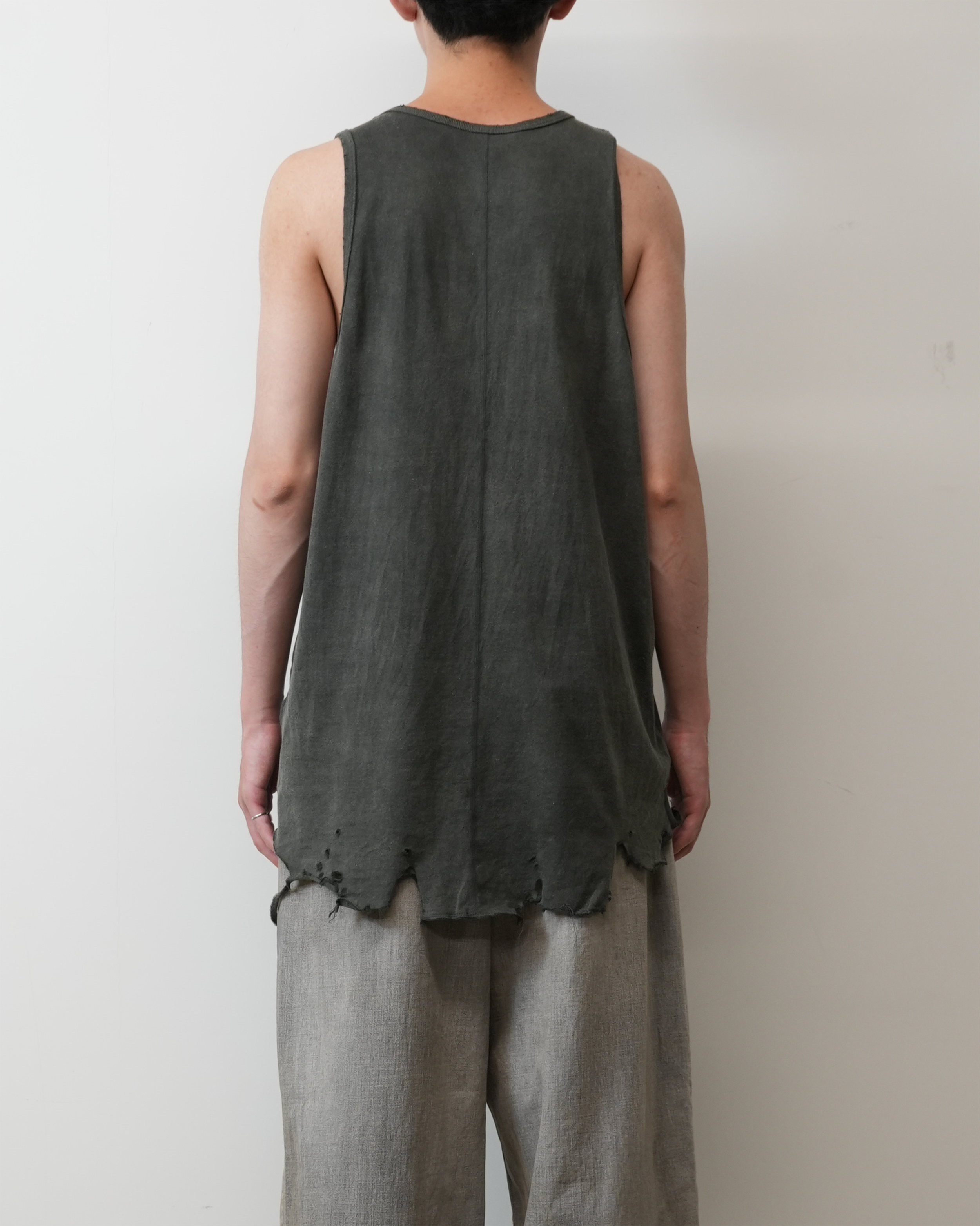 DAMAGE TANK TOP(BLACK)