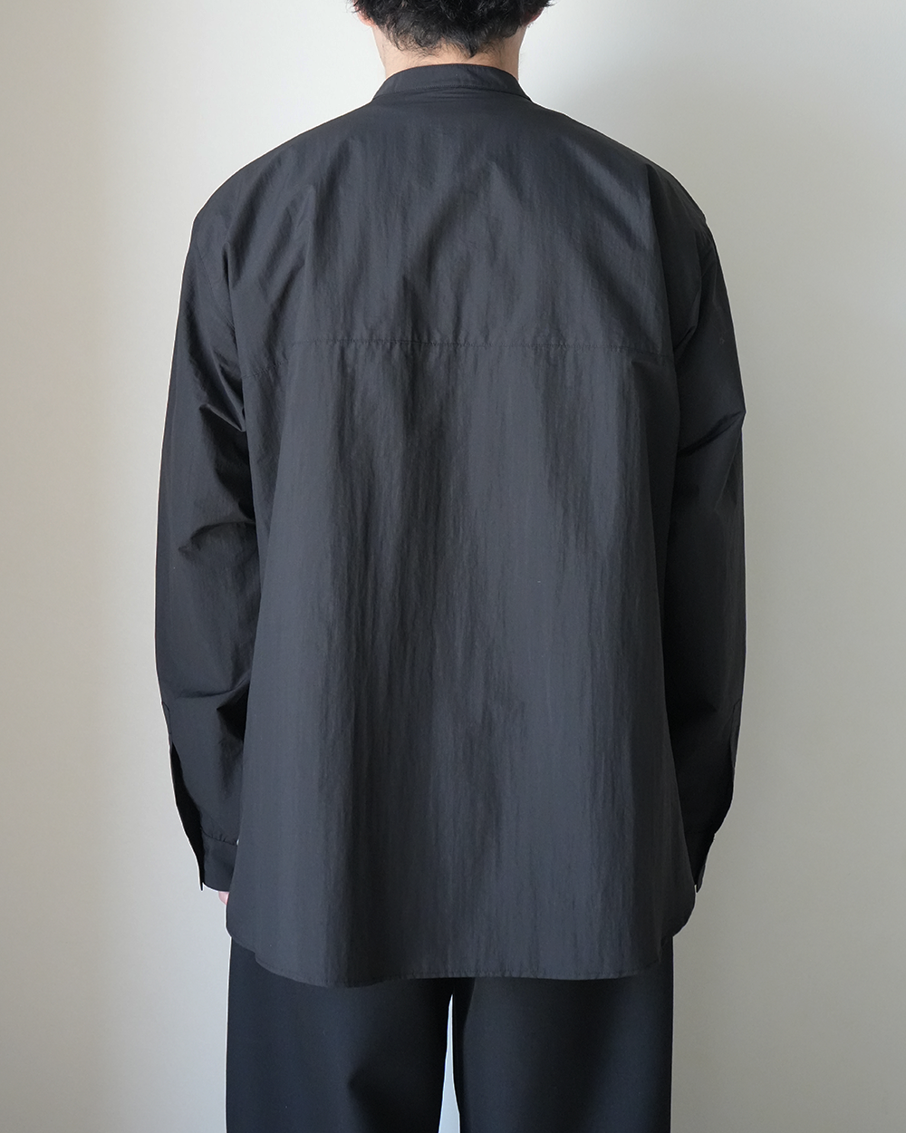 OVERSIZE BAND COLLAR SHIRT