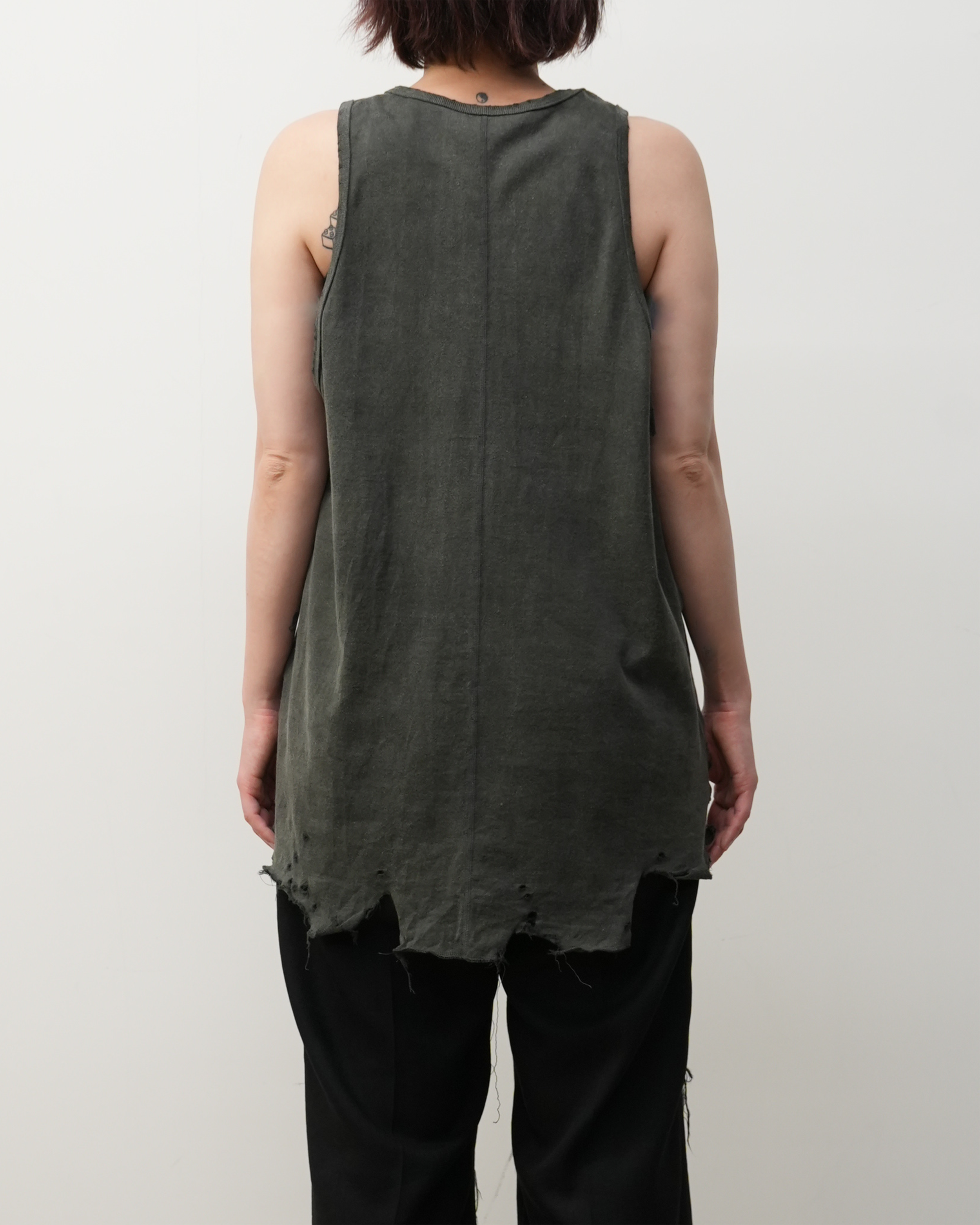 DAMAGE TANK TOP(BLACK)