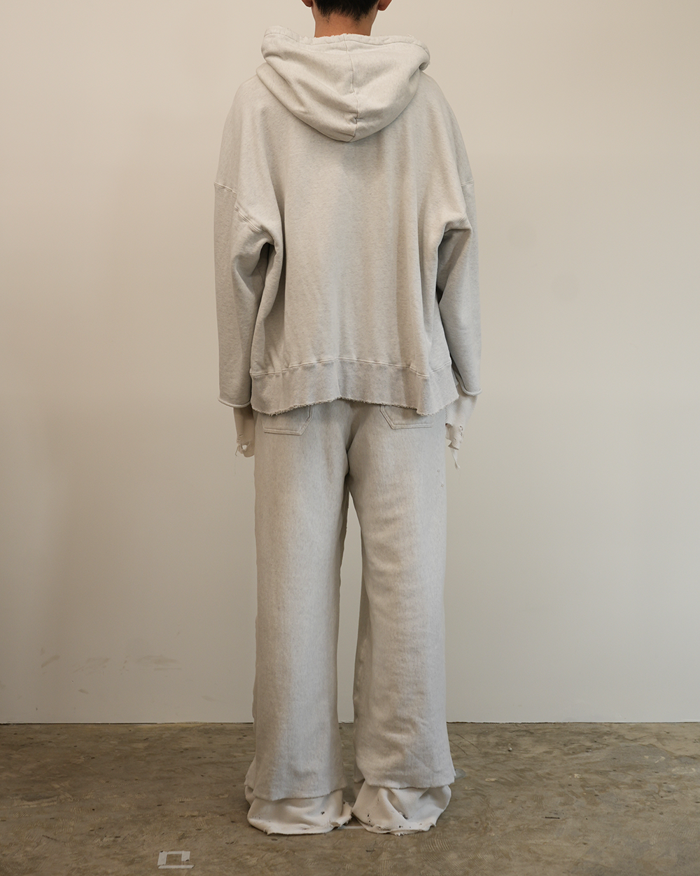 【ANCELLM/exclusive】CRASH SWEAT LAYERD PANTS EX