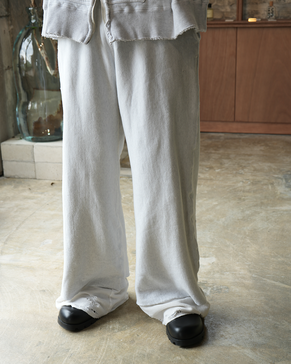 【ANCELLM/exclusive】CRASH SWEAT LAYERD PANTS EX