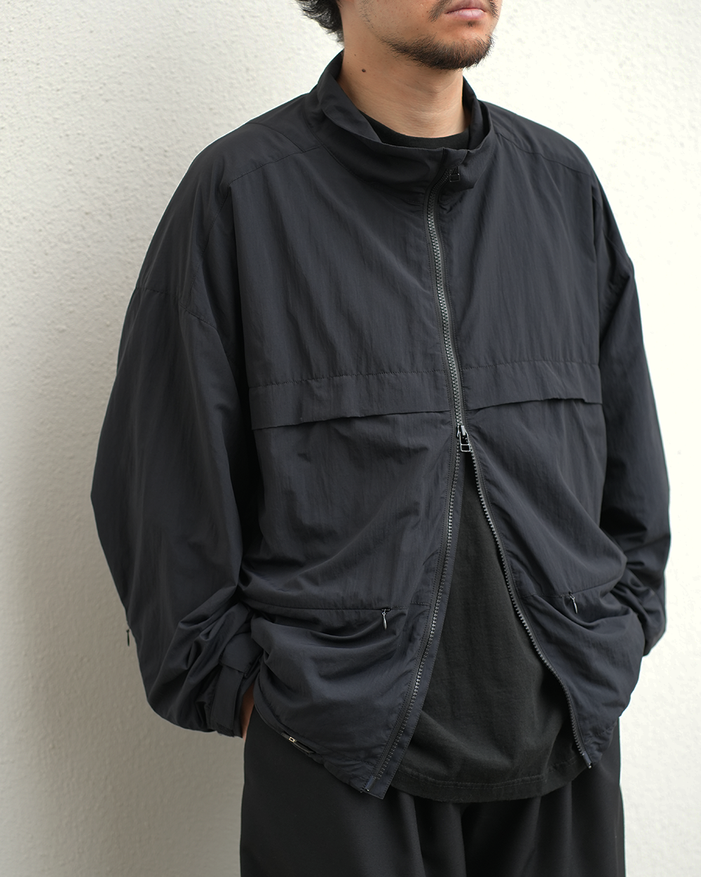 NYLON ZIP BLOUSON