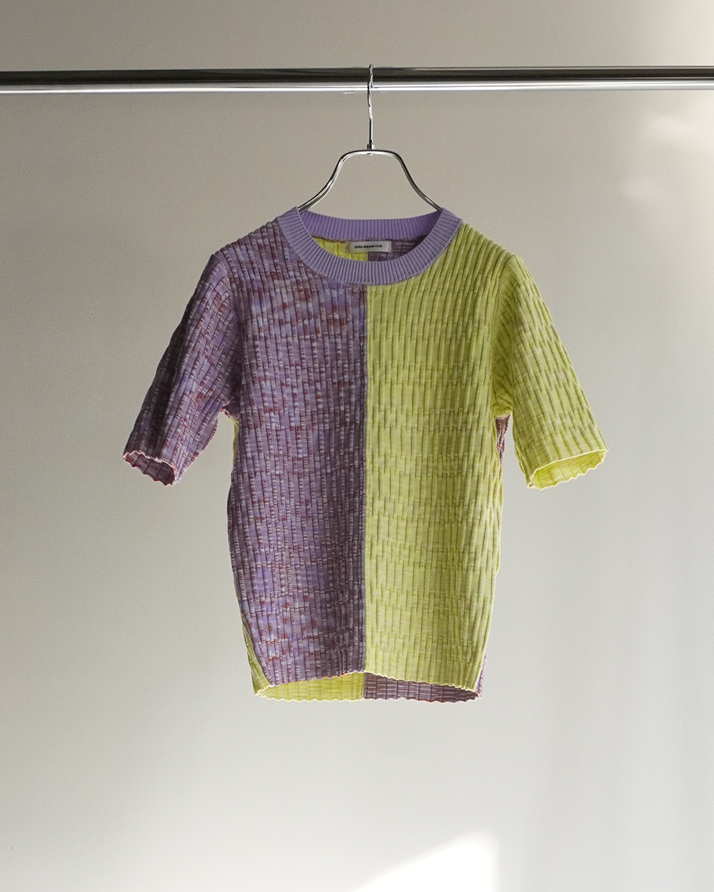 [40%OFF]melange patch tops(lavender)