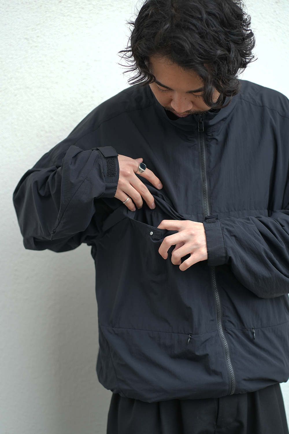 NYLON ZIP BLOUSON