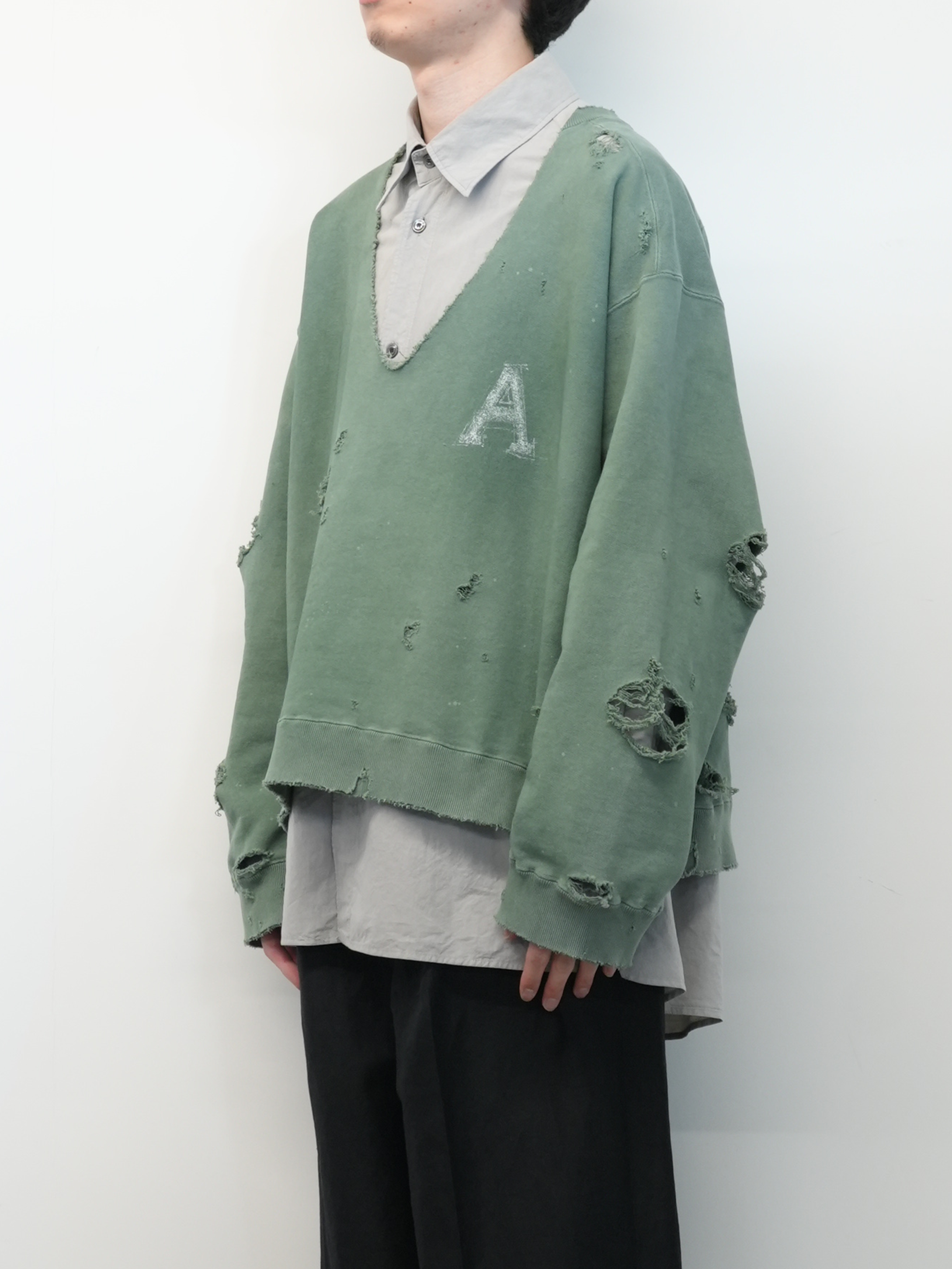 HARD CRASH SWEAT SHIRT(GREEN)