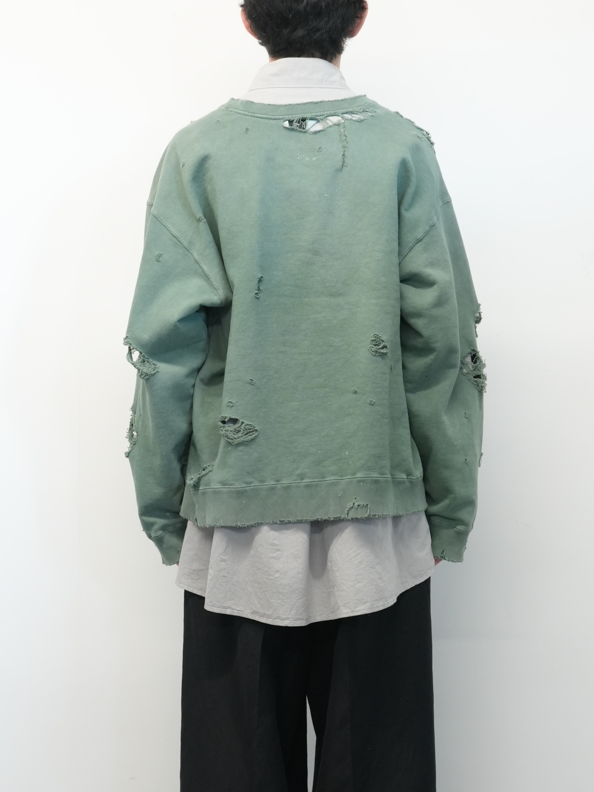 HARD CRASH SWEAT SHIRT(GREEN)