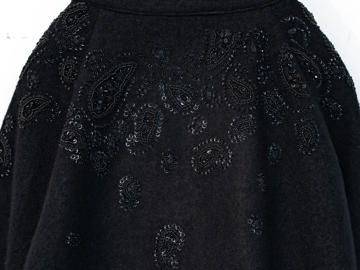 Black Paisley Harrington Jacket