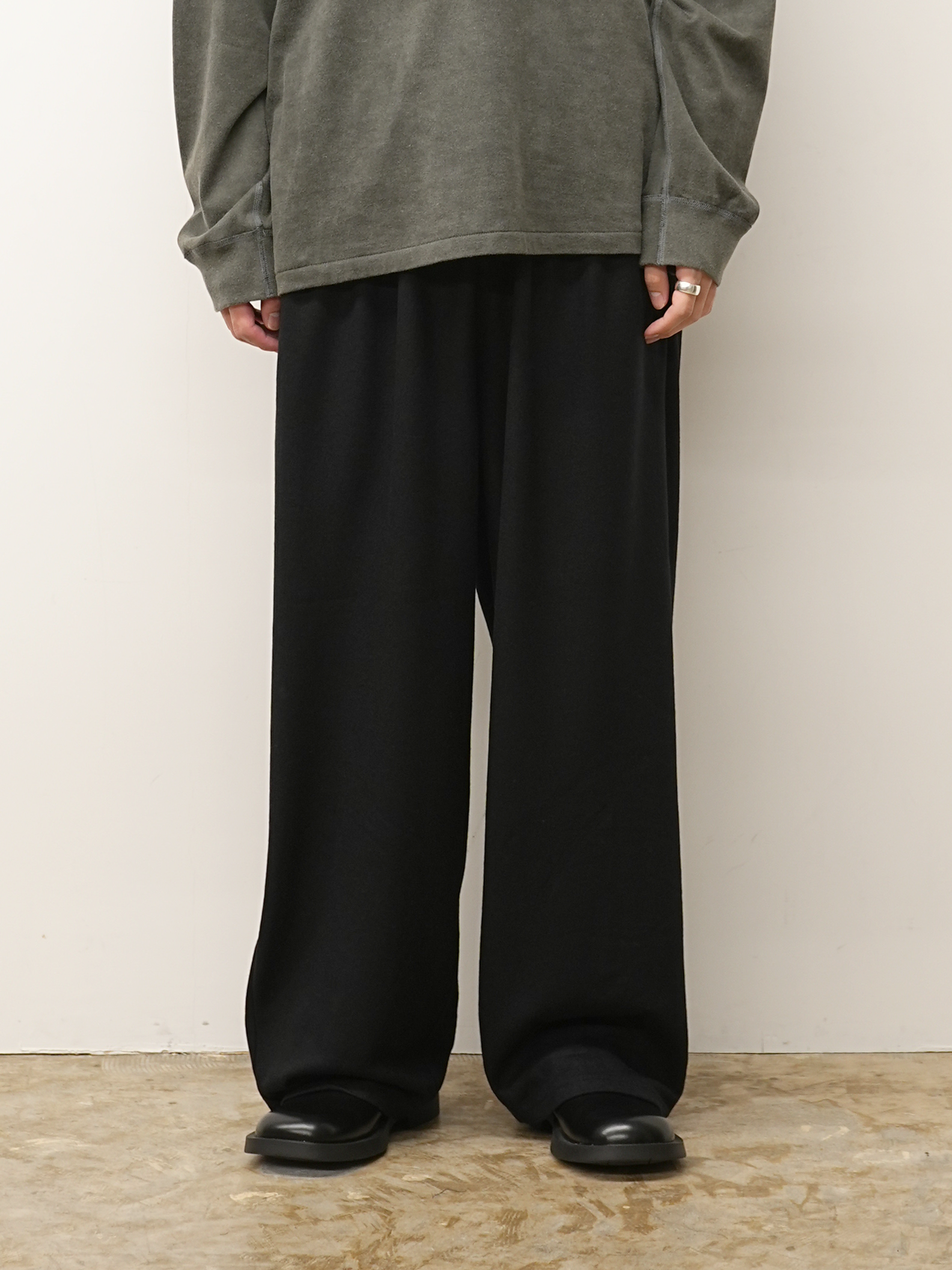 WOOL GATHERS SLACKS(BLACK)