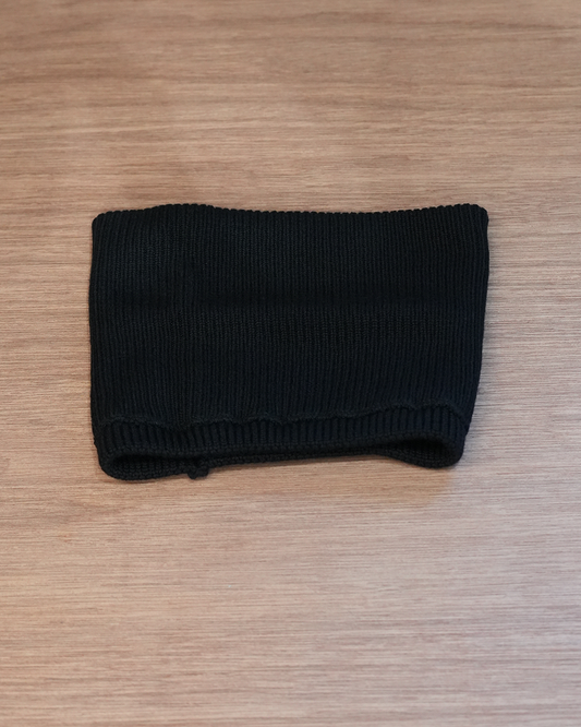 WOOL FLAP HEADBAND & NECK WARMER(BLACK)