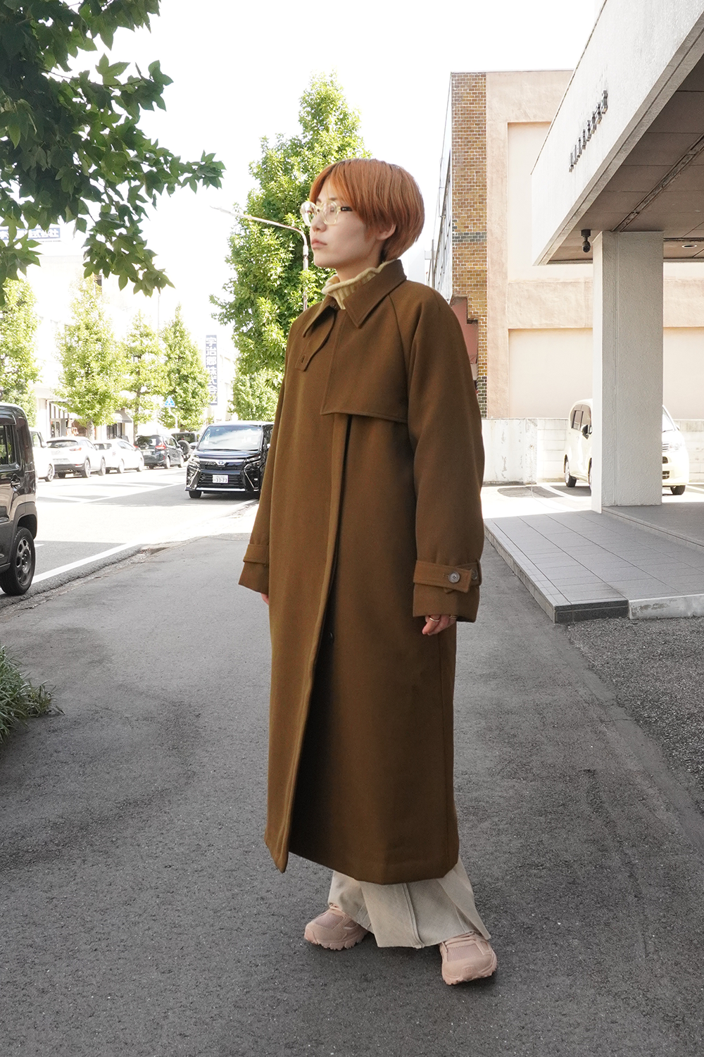 WV Mix Padded Trench Coat(Brown)