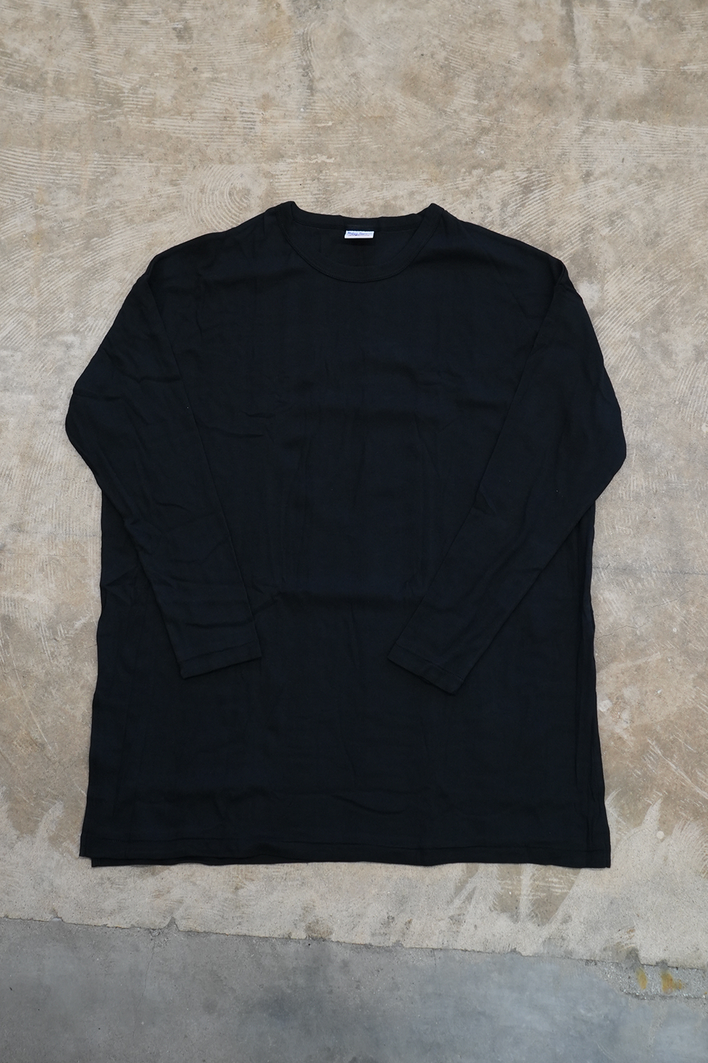 Sheer Crew L/S  tee (BLACK)