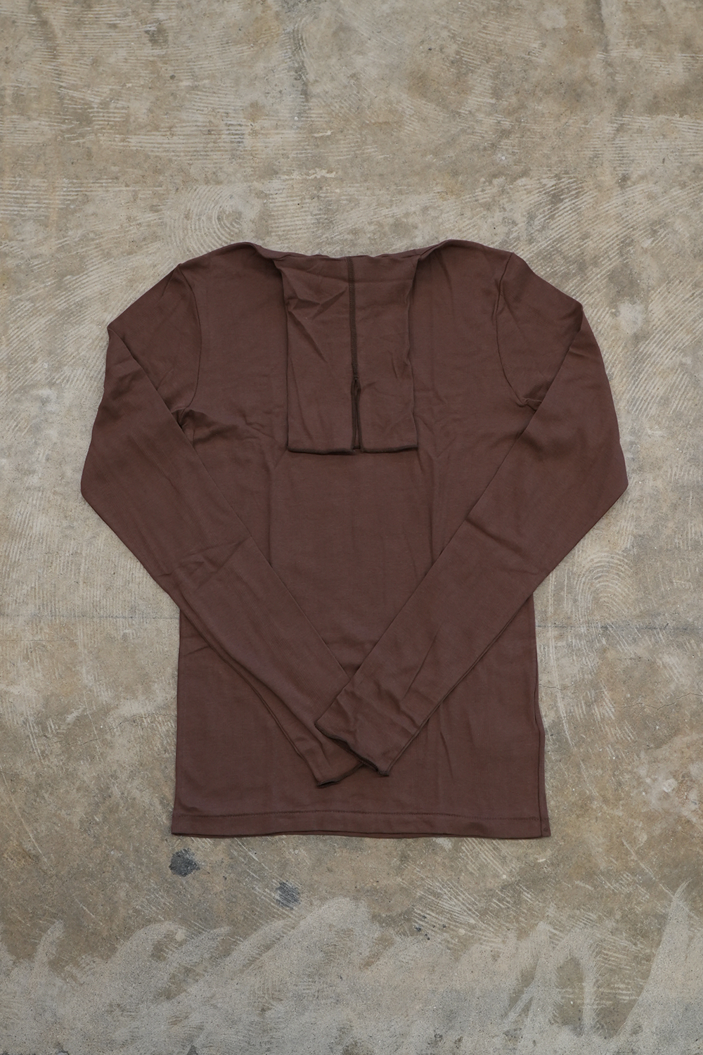 Sheer turtle L/S tee(BROWN)