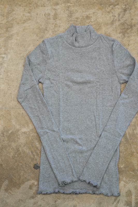 PANELRIB turtle tee(M.GRAY)