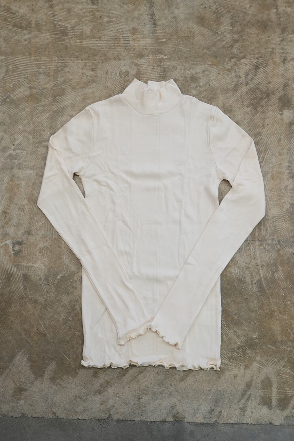 PANELRIB turtle tee(IVORY)