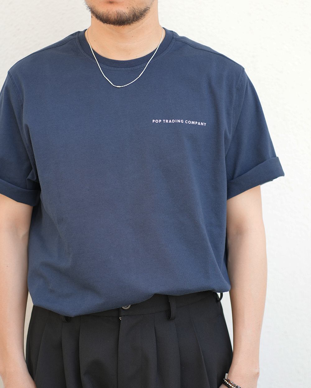 logo t-shirt(navy/viola)