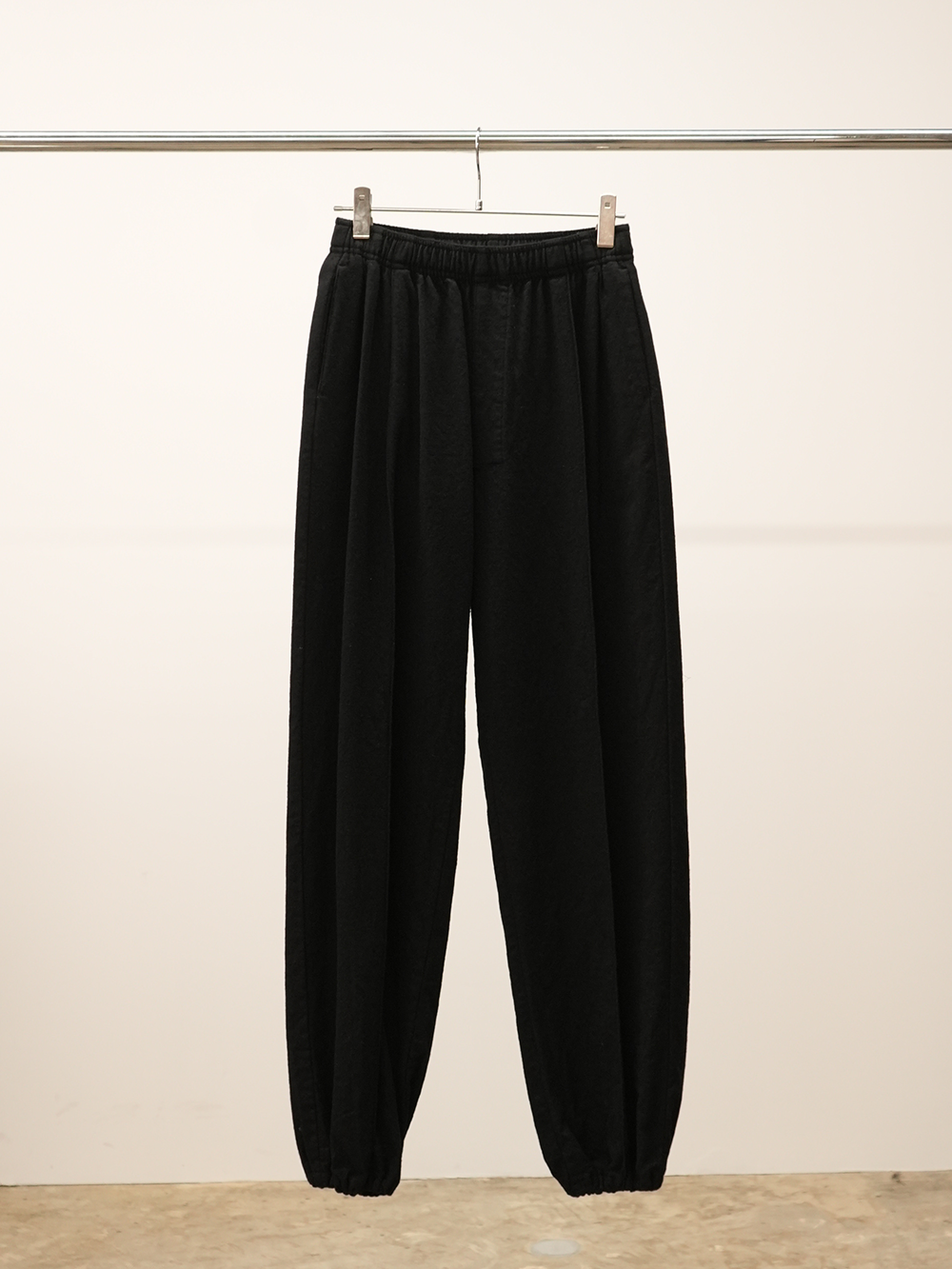 Boiled Wool Training Trousers(Black)