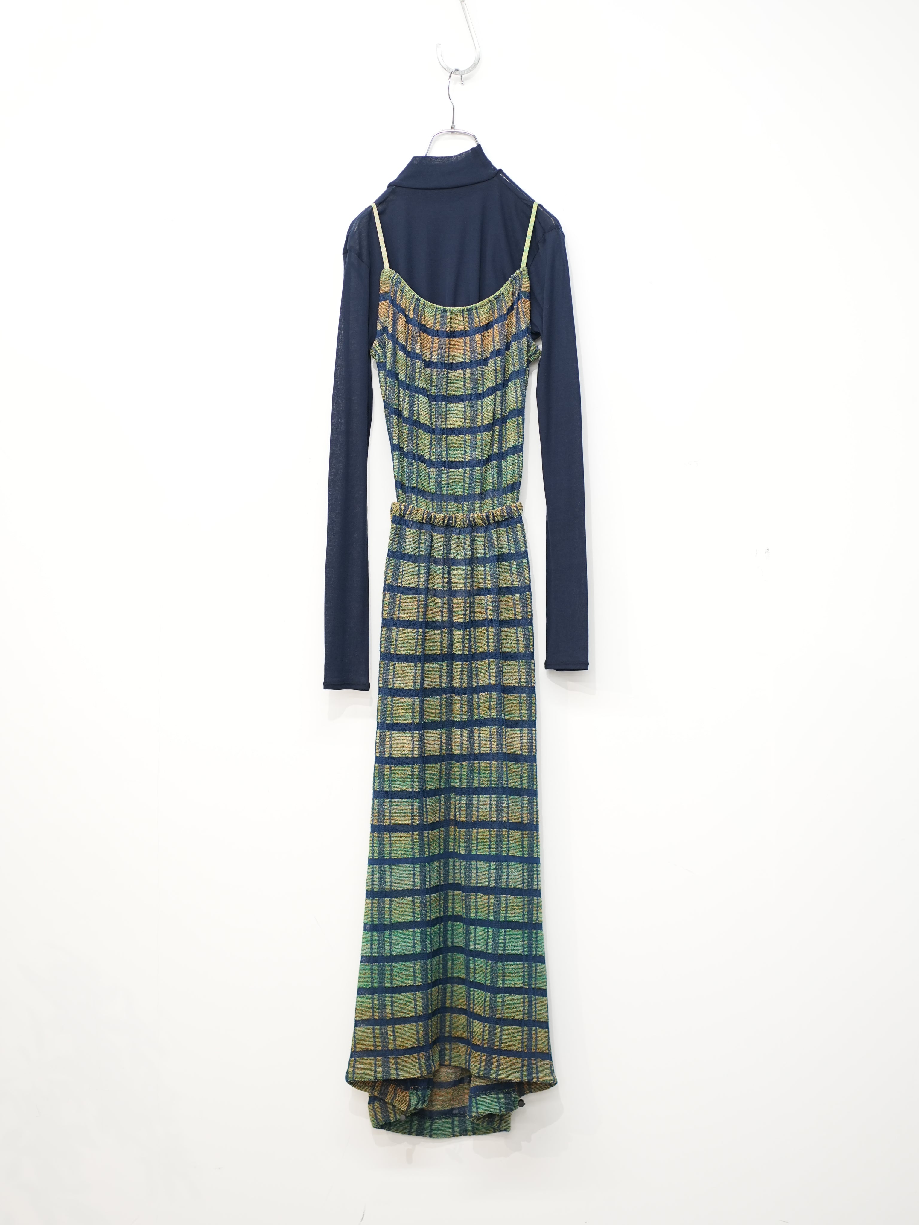 LAYERED TEXTURE KNIT DRESS