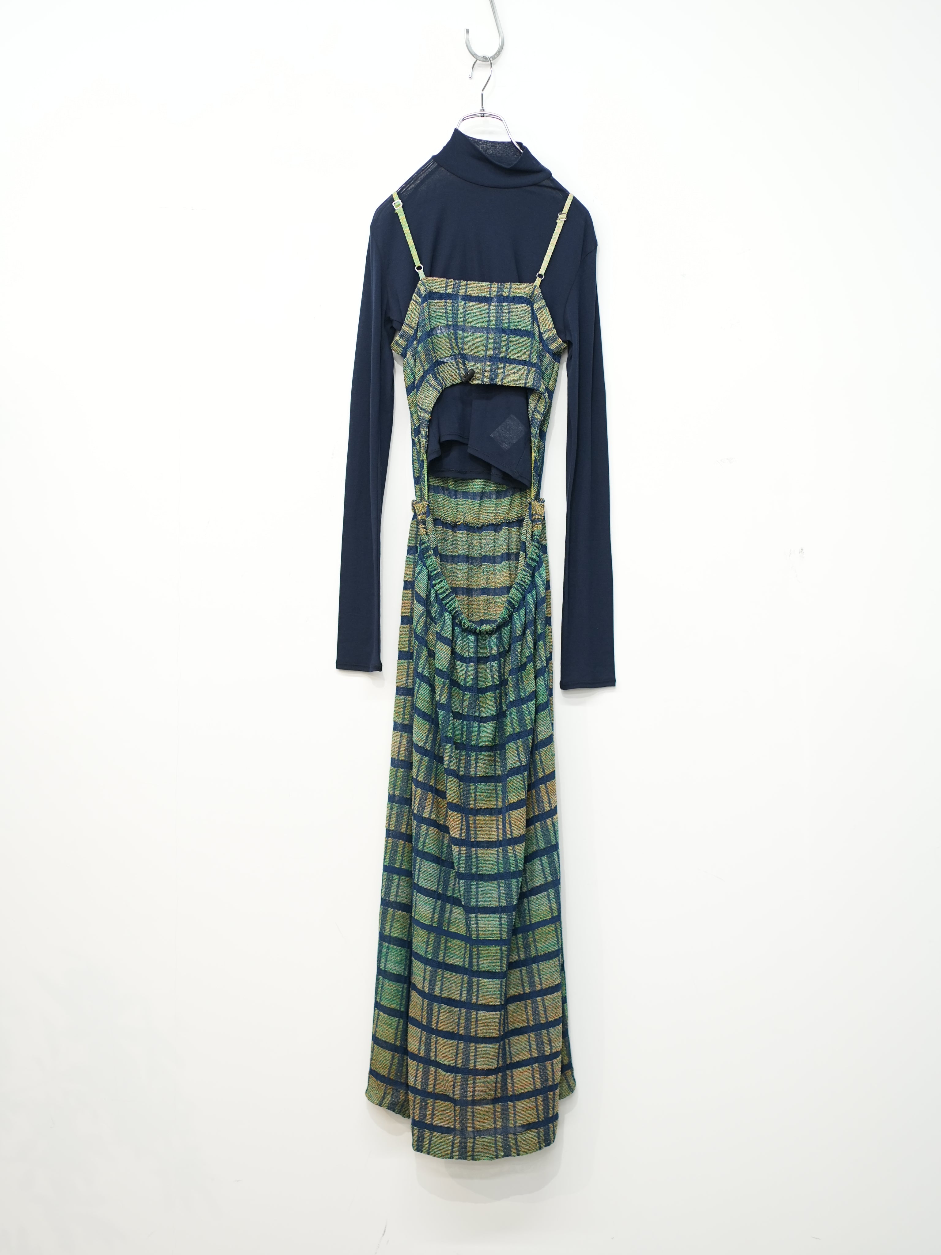 LAYERED TEXTURE KNIT DRESS