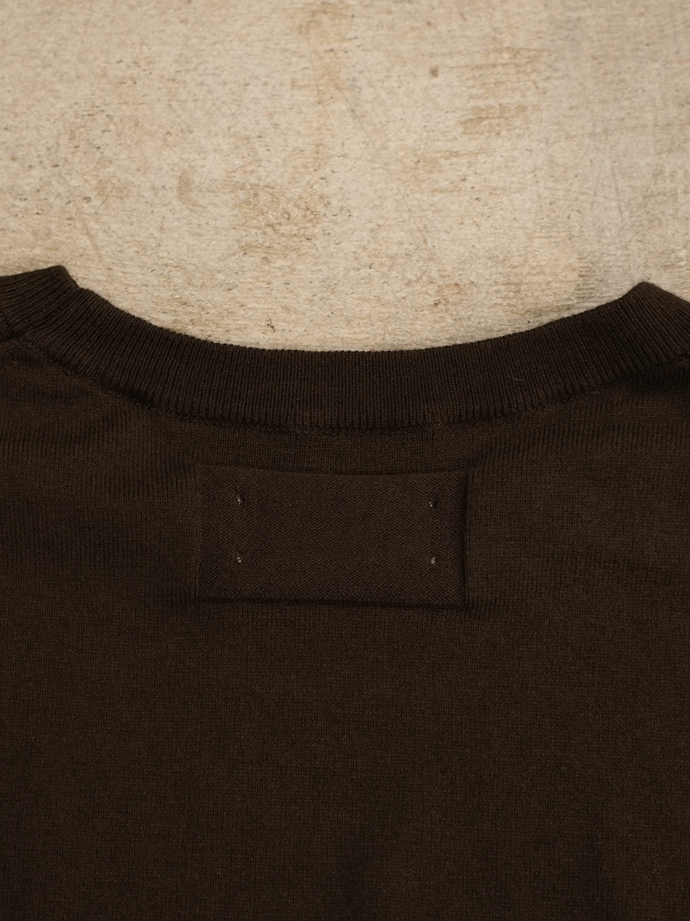 COTTON CASHMERE KNIT(BROWN)