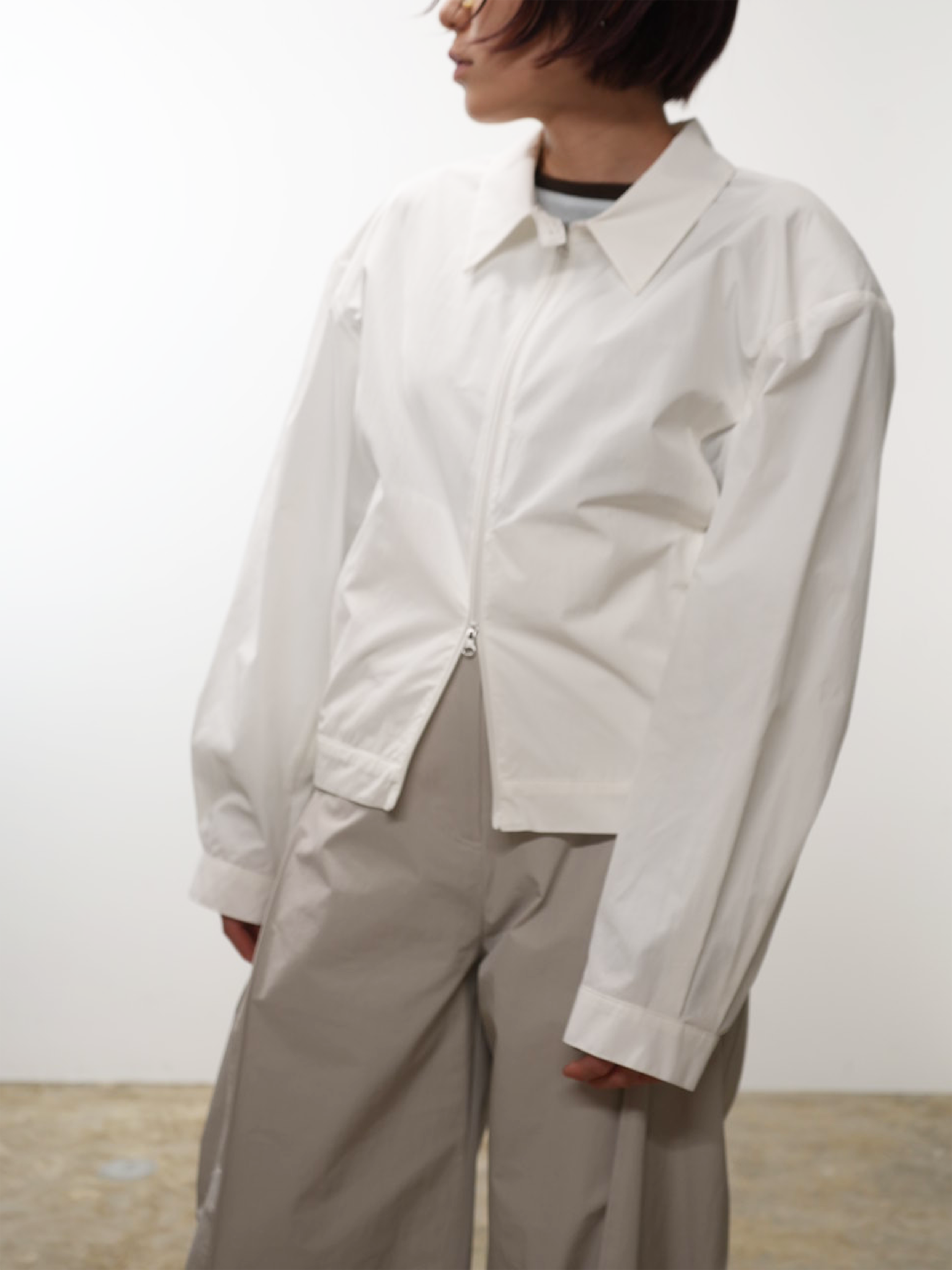 CROPPED ZIP-UP JUMPER