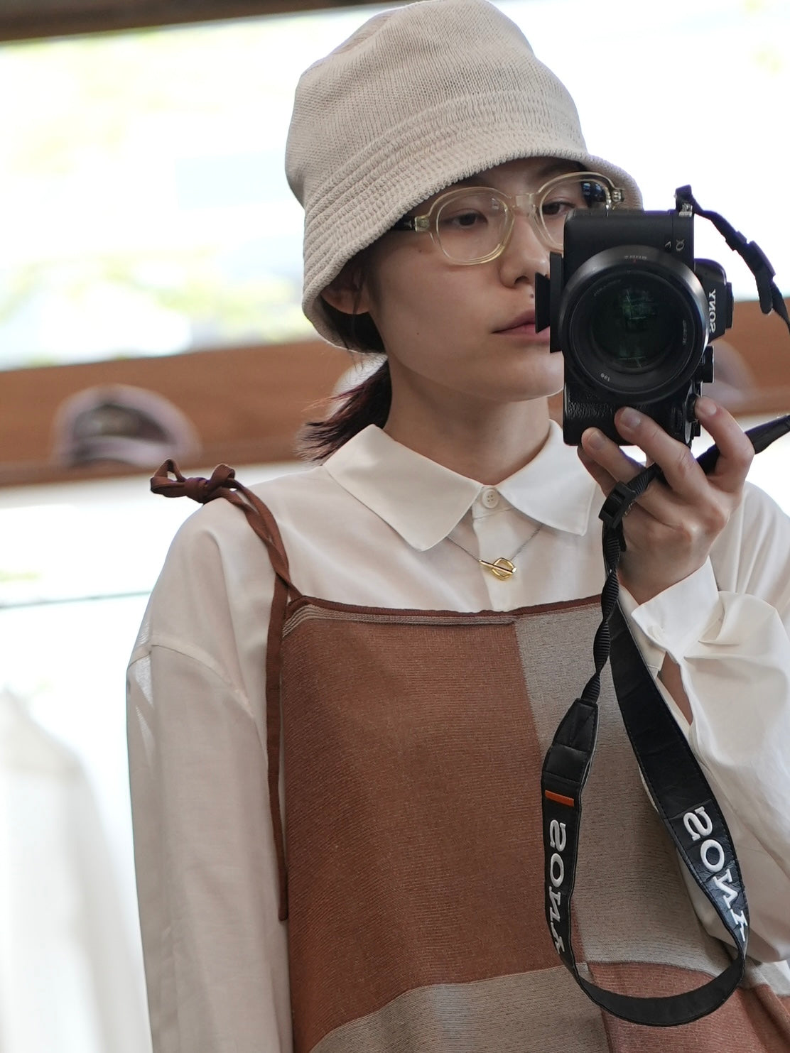 和紙 KNIT FLAT HAT